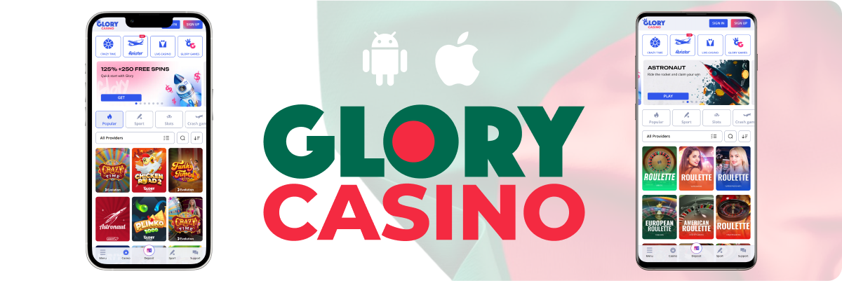 Official mobile application Glory Casino BD